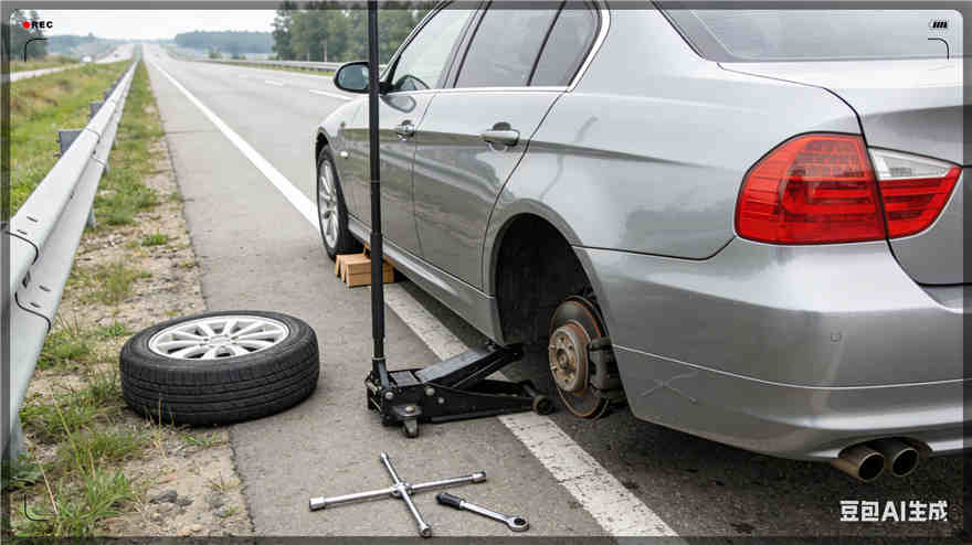 朔城区爆胎道路救援-汽车换备胎